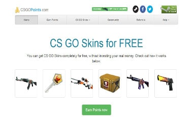 CSGOPoints.com the best site offering free csgo skins